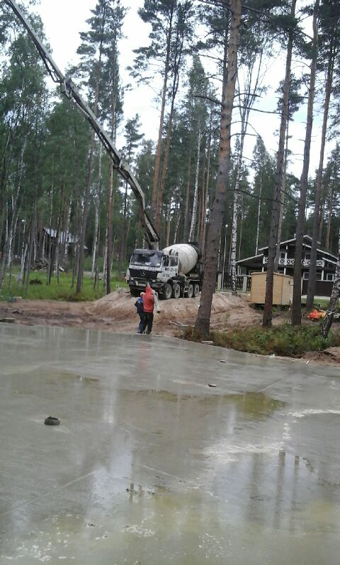 заливка фундамента